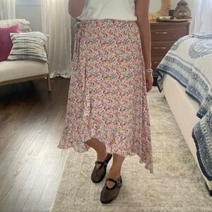 Rachel Zoe Ruffled Wrap Skirt In Cottagecore Print